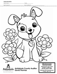 Spring Dog License Coloring Contest