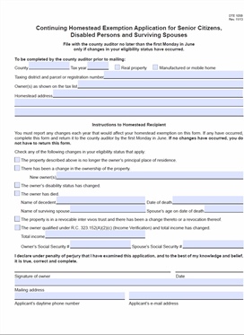 Continuing Homestead Exemption