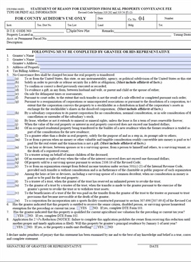 Real Property Conveyance Exemption