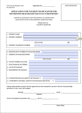 Destroyed Manufactured Home